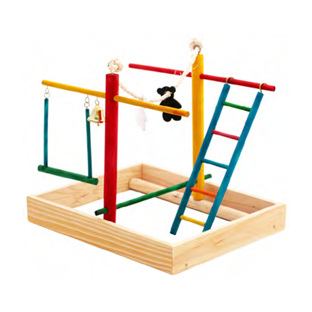 Bird Small Play Gym & Activity Centre for Budgies (28cm x 23cm x 28cm)