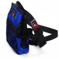 Black Dog Blue Treat Tote with Belt for Dog Training & Walking