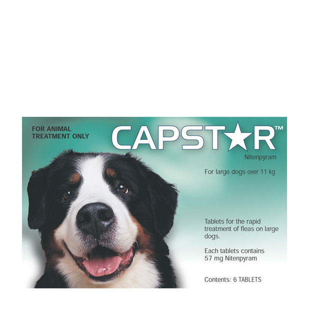 Capstar for Dogs 11.1-57 kgs - 6 Pack (1 Box) - Green - Flea Control Tablets