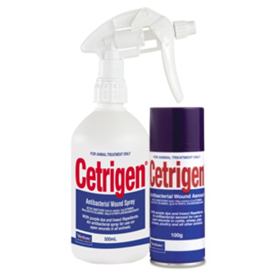 Cetrigen Antibacterial Wound Virbac Spray for All Animals (500ml)