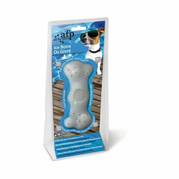 Chill Out Ice Dog Bone - 16x8cm White (All For Paws)