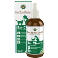 NAS Ear Clear for Dogs & Cats (50ml) Natural Animal Solutions Ear Drops Pets