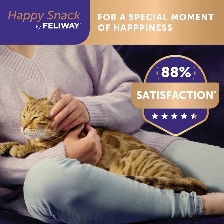 Feliway 15g x 6 Happy Snack Cat Calming Treats for Felines