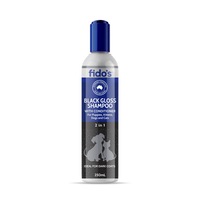Fido's Black Gloss Shampoo with Conditioner 250ml for Dogs, Cats, Puppies & Kittens