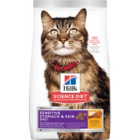 Hill's Science Diet 1.6kg Feline Adult Cat Sensitive Stomach & Skin Dry Food