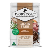 Ivory Coat Lamb & Kangaroo Grain Free Adult Dog Dry Food (2kg) Australian