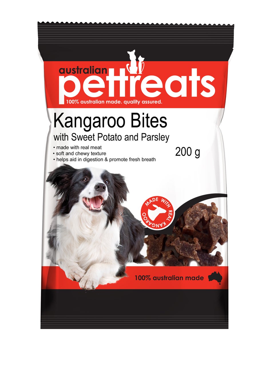 Kangaroo Bites with Sweet Potato & Parsley Dog Treats (200g) Australian Treats