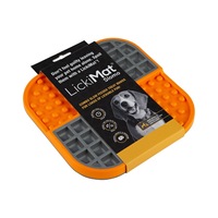 Slomo Orange LickiMat Dog & Puppy Slow Down Feeder Mat