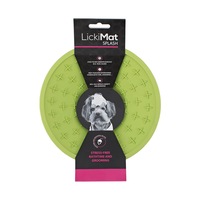 Splash Green LickiMat Bath Dog & Puppy Feeder Mat With Suction Cup
