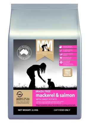 Meals for Meows 2.5kg Adult Cat Grain Free Mackerel & Salmon Dry Food