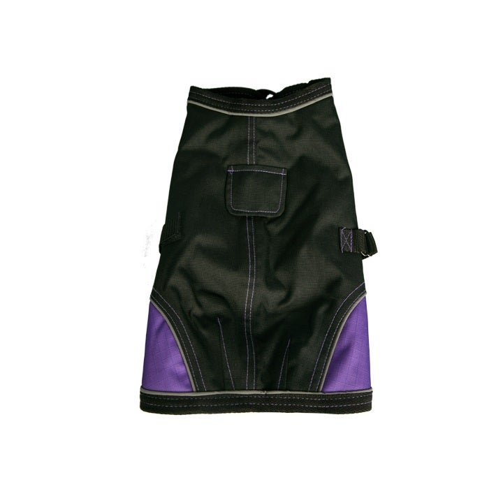 NightWalker 80cm Black/Purple Dog Coat Waterproof Jacket (Pet One)