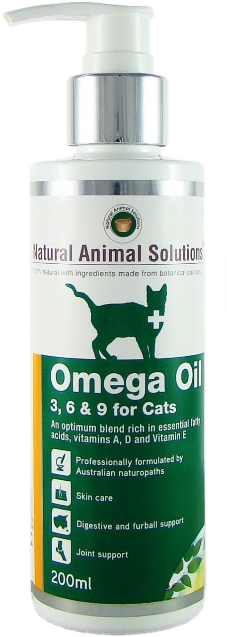 NAS Omega 3, 6 & 9 Oil for Cats (200ml) Natural Animal Solutions Omega for Pets