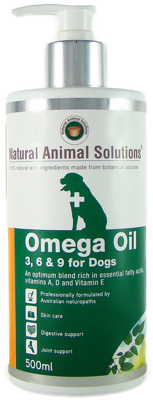 NAS Omega 3, 6 & 9 Oil for Dogs (500ml) Natural Animal Solutions Supplement