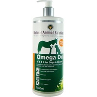NAS Omega 3, 6 & 9 Oil for Dogs & Horses (1 Litre) Natural Animal Solutions