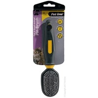 Cat & Small Animal Plastic Pin Brush for Short, Medium & Long Hair (Pet One)