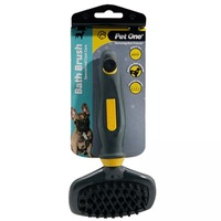 Small Dog Bath Brush for Dog Breeds with Short Hair (Pet One)