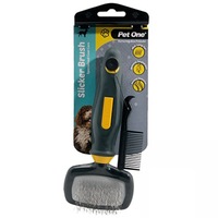 Small Dog Slicker Brush for Dog Breeds with Heavy Shedding Hair (Pet One)