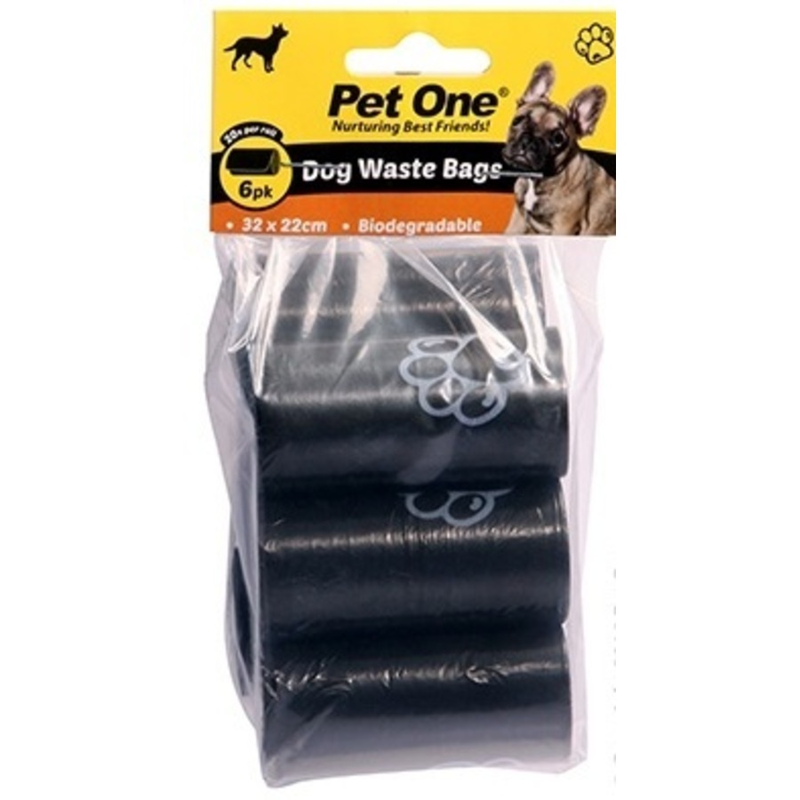 Doggie Waste Bags 6 Pack (Pet One)