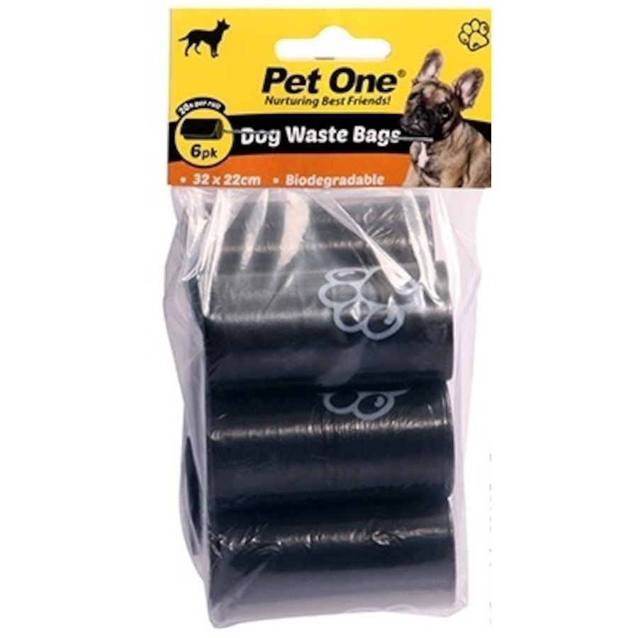 Doggie Waste Bags 6 Pack (Pet One)