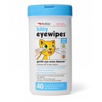 Kitty Eyewipes Gentle Eye Cleanser for Cats & Kittens - Petkin - 40 Wipes