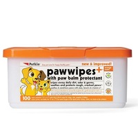 Pet Paw Wipes with Paw Balm Protectant for Dogs & Cats - Petkin - 100 Wipes