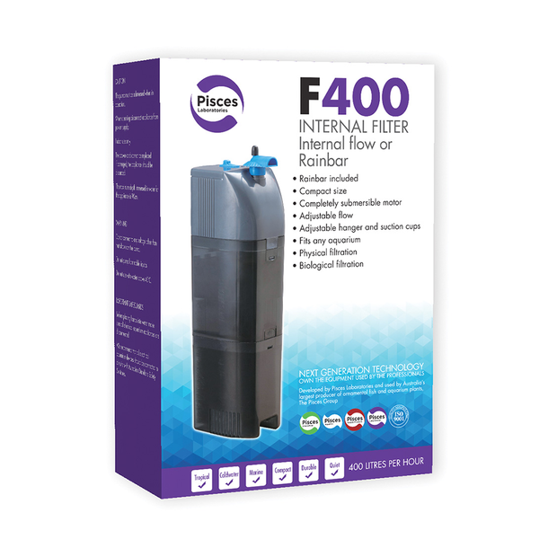 Internal Filter with Rainbar - F400 (400L/H) Pisces