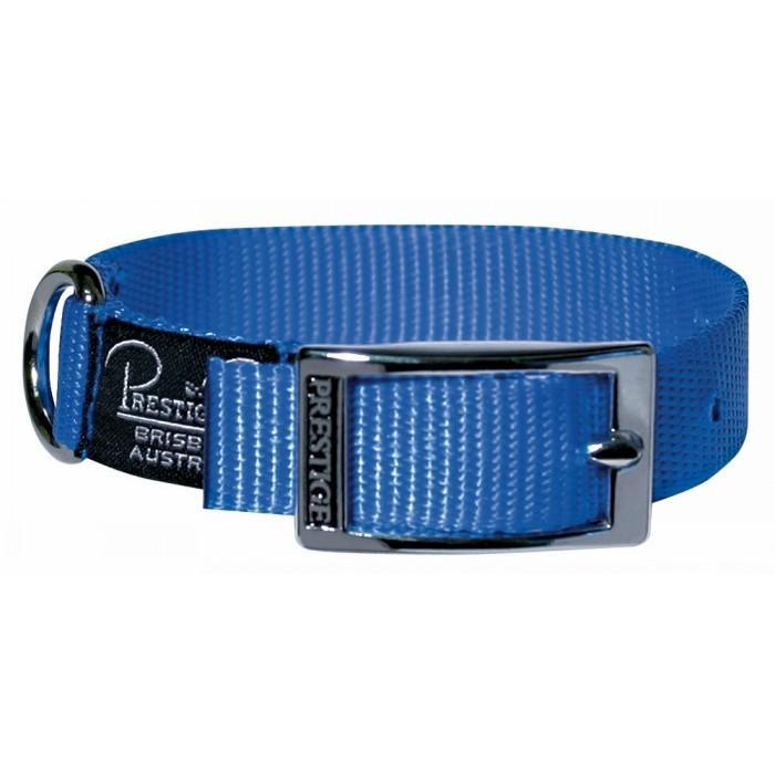 Blue Nylon Dog & Puppy Collar - 19mm x 30cm (Prestige Pet Collar)