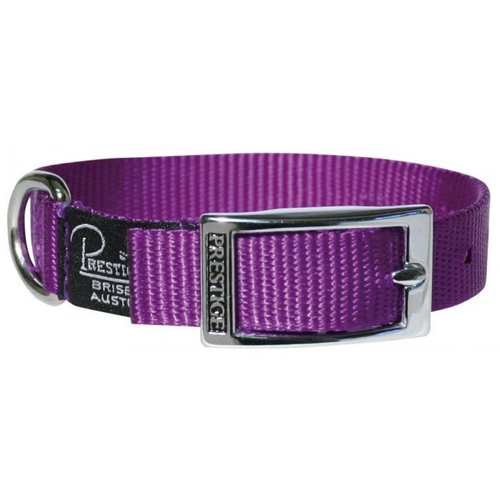 Purple Nylon Dog & Puppy Collar - 19mm x 30cm (Prestige Pet Collar)