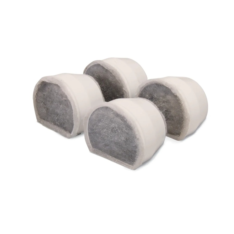 Replacement Charcoal Filter Pack of 4 for Drinkwell Pet Fountains