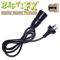 Reptile Fitting with Lead for Bayonet Fitting Bulbs & Reflectors