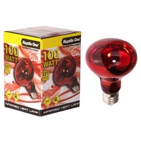 Reptile One 100 Watt Infrared Heat Globe Lamp Eddison Screw Fitting Snake Lizard