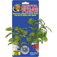 Window Leaf Betta Fish Plastic Siamese Fighting Fish Plant by Zoo Med