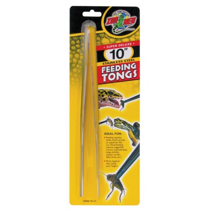 Buy Stainless Steel Reptile Feeding Tongs 25cm (10 Inch) by Zoo Med