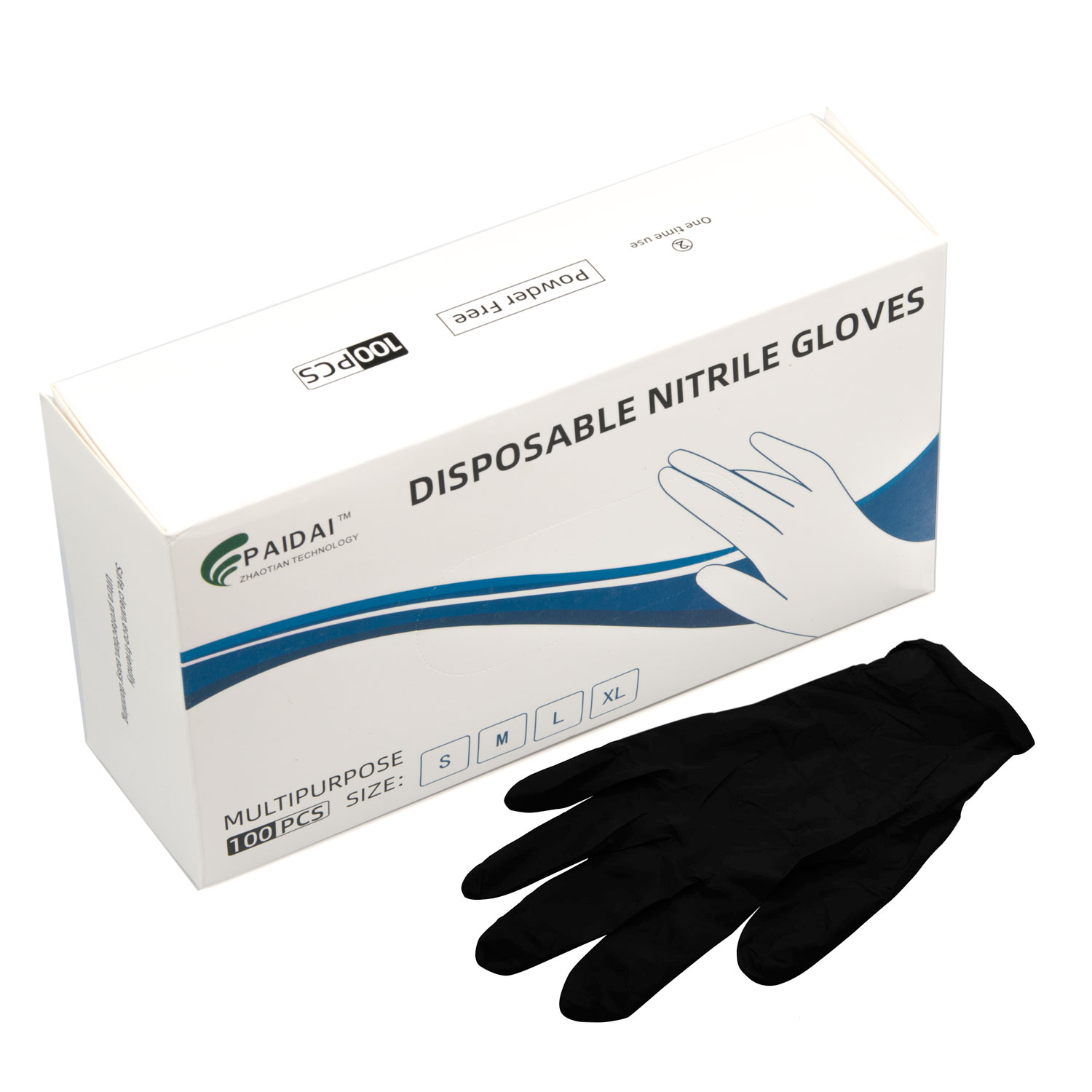 100x Nitrile Black Industrial Mechanic Tattoo Food Disposable Gloves Large Unbranded Australia