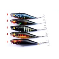 5X 7.5cm Popper Poppers Fishing Lure Lures Surface Tackle Fresh Saltwater