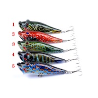 5X 8cm Popper Poppers Fishing Lure Lures Surface Tackle Fresh Saltwater