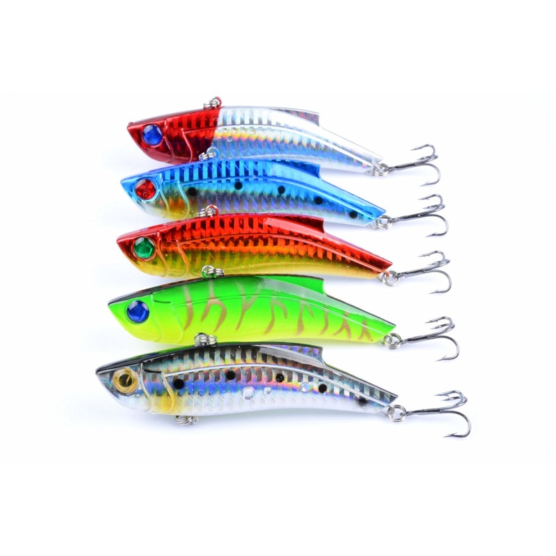 5x 9cm Vib Bait Fishing Lure Lures Hook Tackle Saltwater MyDeal
