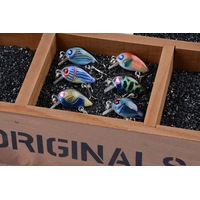 6x 3cm Popper Crank Bait Fishing Lure Lures Surface Tackle Saltwater