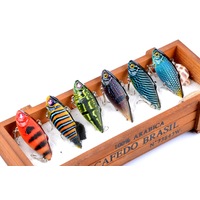 6x 6.5cm Vib Bait Fishing Lure Lures Hook Tackle Saltwater