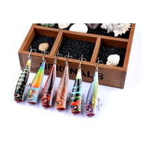 6X 9cm Popper Poppers Fishing Lure Lures Surface Tackle Fresh Saltwater