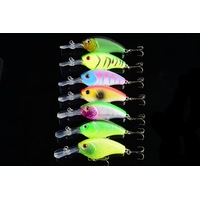 7x 9cm Popper Crank Bait Fishing Lure Lures Surface Tackle Saltwater