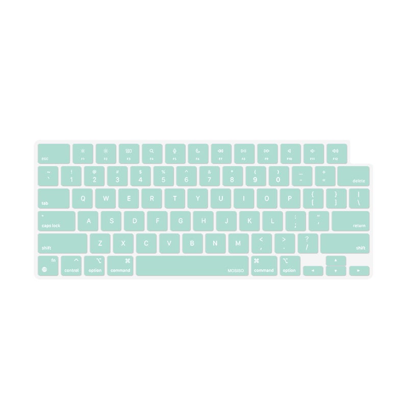 Buy Keyboard Cover Skin For MacBook Air Pro 13 13.6 14 15.3 16 A2442 A2779  A2485 A2780 A2681 A2941 M1 M2 2021 to 2023 Mint Green - MyDeal