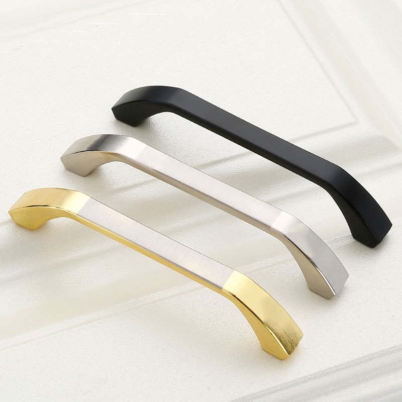Zinc Kitchen Cabinet Handles Bar Drawer Handle Pull black color hole to hole 96MM 128MM
