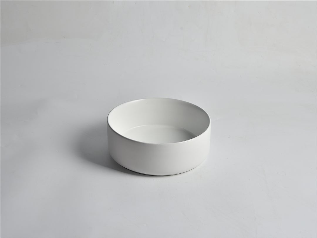 300x300x110mm Fine ceramic Matte white Above counter MY-CLA-524C-M