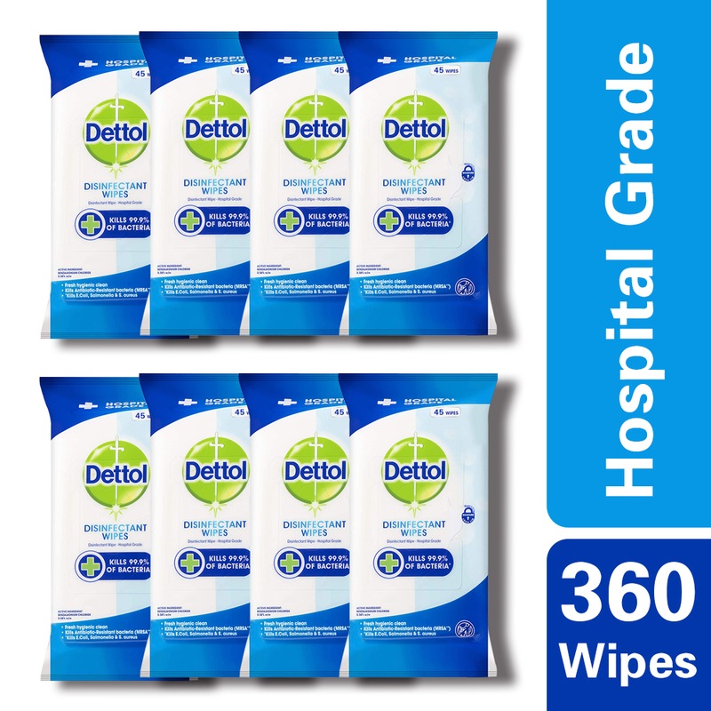 Dettol Hospital grade Disinfectant Surface Cleaning 360 Wipes Buy