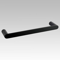 Esperia Matte Black Towel Ring 300mm
