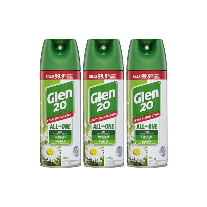 Glen 20 Spray Disinfectant Killing 99.9 of germs and viruses on hard