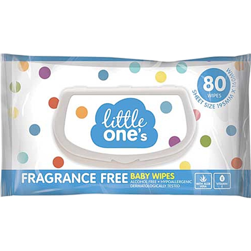 Buy 2x Little One’s Fragrance Free Baby Wipes MyDeal