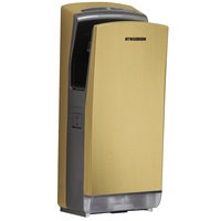 Mywashroom Jet Hand Dryer - Stainless Steel - High Speed Brush - HEPA Filter - Gold