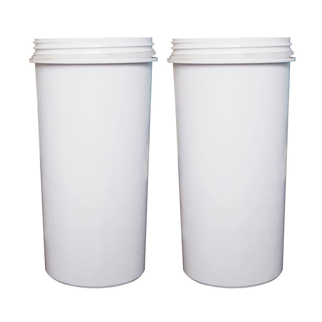 AIMEX Water 8 Stage Water Filter KDF Charcoal Ceramic BPA Free White 2 Pack